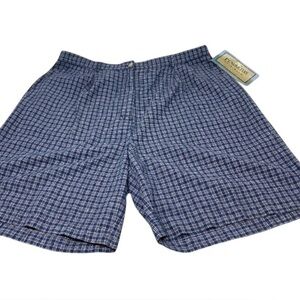 Pendleton Originals Blue Plaid Shorts Oregon Trail Sz 18 lightweight NWT